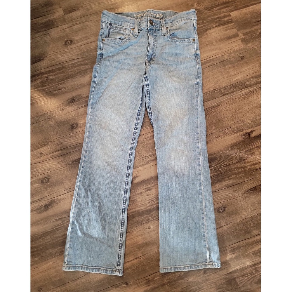 Cody James Boys Light Wash Western Straight Leg Denim Jeans Size 18
